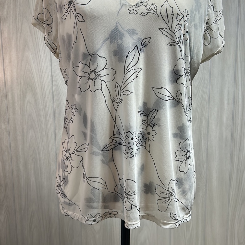 Valerie Separates floral blouse size XL - Picture 3 of 10